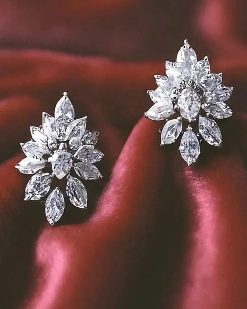 Marquise Cluster Studs