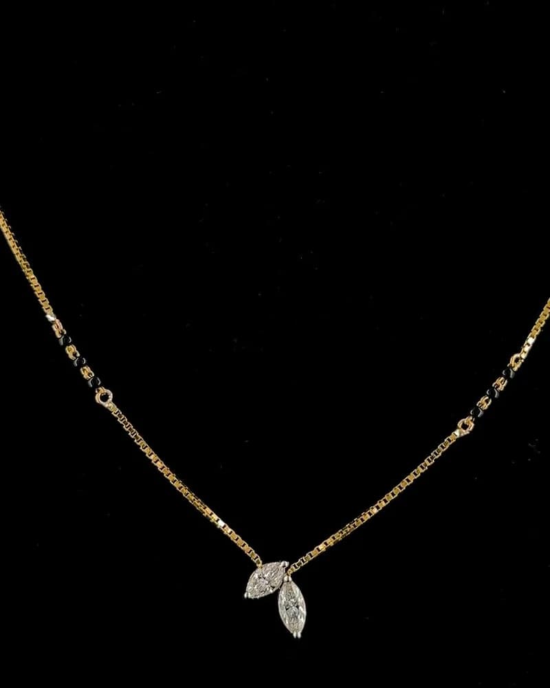 Marquise Leaf Mangalsutra