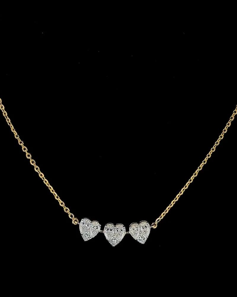 Triple Heart Necklace